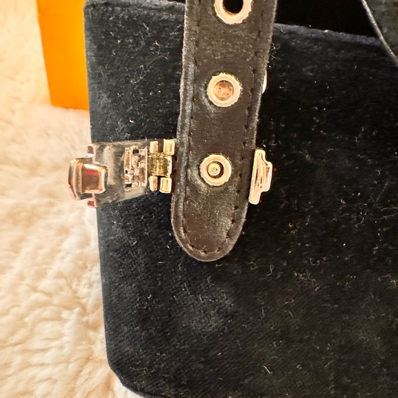 FENDI RARE velour FF two way shoulder/crossbody handbag - Picture 7 of 16